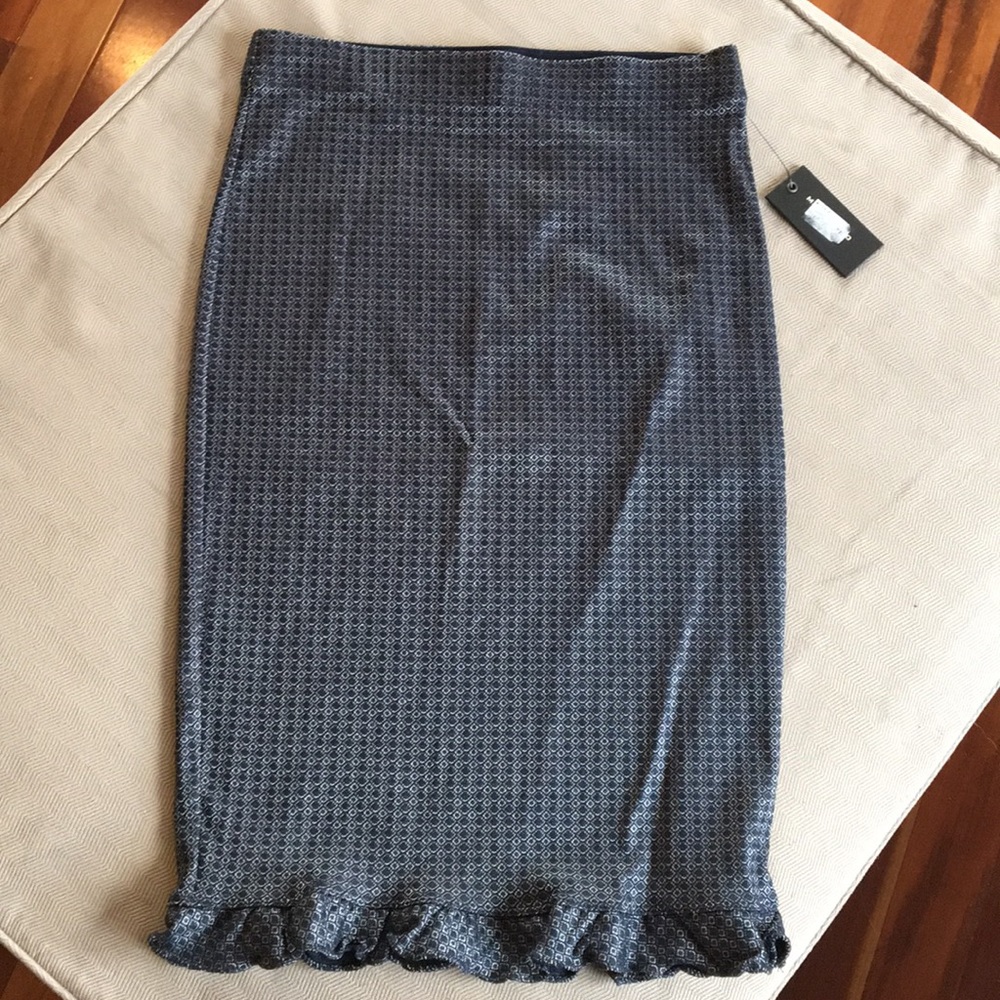 Max Studio Gray Midi Skirt